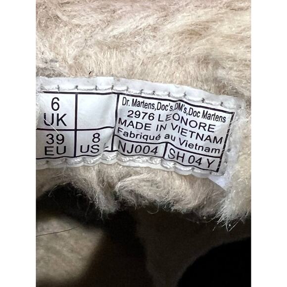 Dr. Martens 2976 Faux Fur Lined Platform Chelsea Boots Black 8 S000080 - Picture 8 of 11